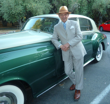 Photo with vintage car at Filoli